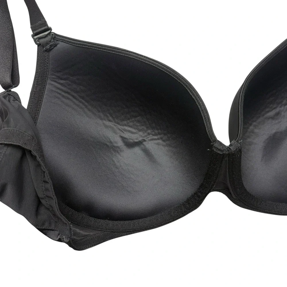 Cacique Womens Bra 44C Black Push Up Padded Underwire Romantic Sexy